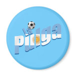 La Pulga Argentinian flag Soccer Hero gifts Refrigerator Magnets