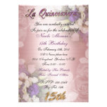 La Quinceanera 15th birthday invitation elegant