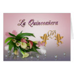 La Quinceanera 15th birthday invitation elegant Greeting Card
