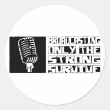 La radiodiffusion survivent autocollant