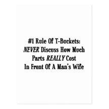 La règle #1 de Tbuckets ne discutent jamais combie Cartes Postales