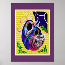 La reina azul print