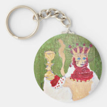 La reine propose un pain grillé porte-clés