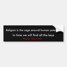 La religion est la cage autour de potentiel humain adhésifs pour voiture