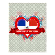 La République Dominicaine d'amour du cru I Carte Postale