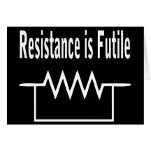 La résistance est futile carte de vœux