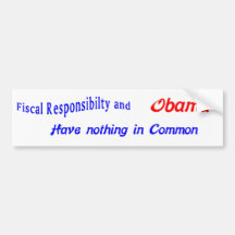 La responsabilité fiscale d'Obama Adhésif Pour Voiture