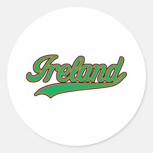 La rétro Irlande Adhésif Rond
