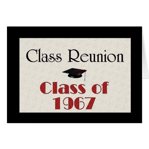 La Réunion de classe 1967 Cartes