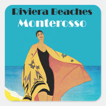 La Riviera échoue le ~ Monterosso Autocollants