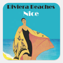 La Riviera échoue le ~ Nice Autocollant