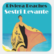 La Riviera échoue le ~ Sestri Levante Autocollant