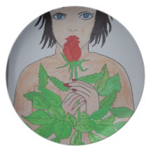 la rosa plato de comida