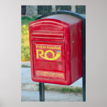 La Roumanie, boîte de courrier Posters