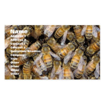 La ruche d'abeille modèles de cartes de visite