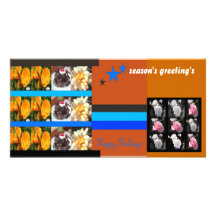 la salutation de la saison photocarte customisée