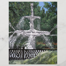 La savane la Géorgie GA de fontaine d'eau de parc  Prospectus Personnalisés