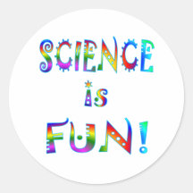 La Science est amusement Autocollants Ronds