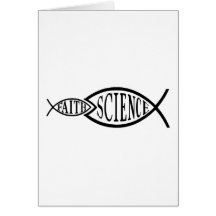La Science Trumps des poissons de foi Carte De Vœux