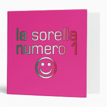 La Sorella Numero 1 - Number 1 Sister in Italian Vinyl Binders