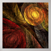 La spirale de la copie d'art abstrait de la vie posters