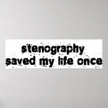 La sténographie a sauvé ma vie par le passé posters