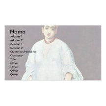 La Sultans By Manet Edouard Business Card Templates