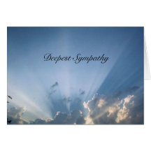 la sympathie la plus profonde cartes de vœux