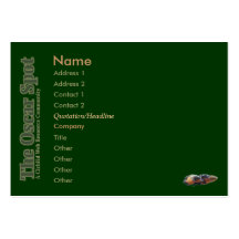 La tache d'oscar - customisée modèle de carte de visite