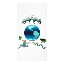 La terre de planète avec Herps Cartes Avec Photo