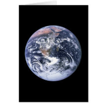 La terre de planète cartes de vœux