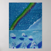 la terre du froid et des ligths posters