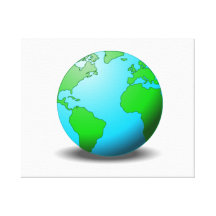 La terre impression sur toile