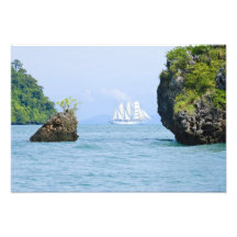 La Thaïlande, mer d'Andaman. Bateau de tondeuse de Photographes