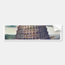 La tour de Babel. Par Pieter Bruegel Autocollants Pour Voiture
