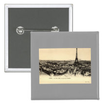 La Tour Eiffel, Paris France c1910 Vintage Pin