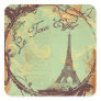 la Tour Eiffel Tower Vintage Style Stickers Tags