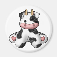 La vache bourrée de Lura Aimant Pour Réfrigérateur
