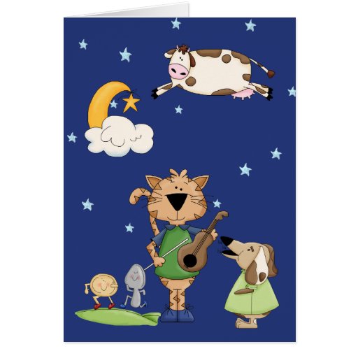 La vache sautée au-dessus de la carte de lune