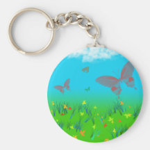 La valse des papillons porte-clefs