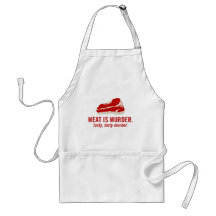 La viande est meurtre, meurtre savoureux tabliers