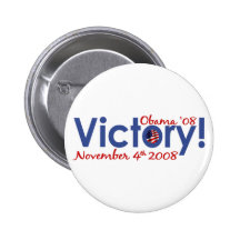 La victoire Obama gagne 2008 Pin's Avec Agrafe