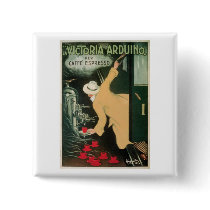 La Victoria Arduino Vintage Coffee Drink Ad Art Buttons
