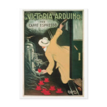 La Victoria Arduino Vintage Coffee Drink Ad Art Post Cards