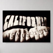 La vie confortable de la Californie Posters