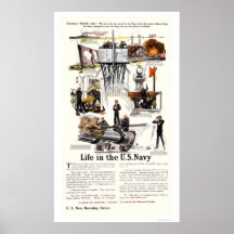 La vie dans la marine américaine affiches