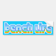 La vie de plage autocollants pour voiture