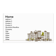 La vie de ville carte de visite