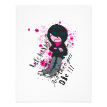 la vie empeste l'enfant d'emo invitations personnalisables