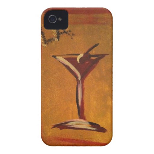 "LA VIE EN ROSE" MARTINI GLASS PRINT Case-Mate iPhone 4 CASES